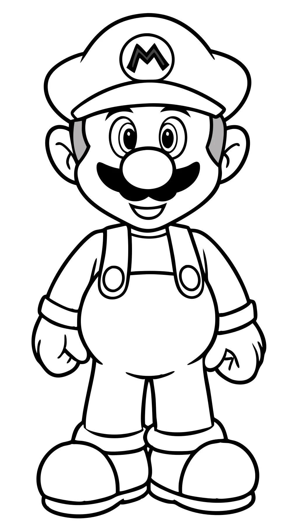 Mario para colorear Luigi